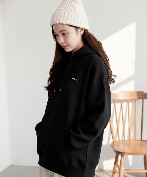 FILA（フィラ） パーカー 「FILA/フィラ」ワンポイント ロゴ刺繍 裏