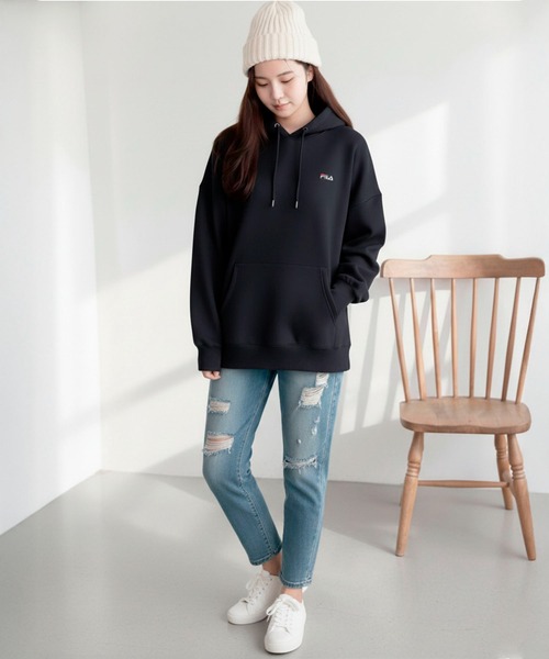 FILA（フィラ） パーカー 「FILA/フィラ」ワンポイント ロゴ刺繍 裏