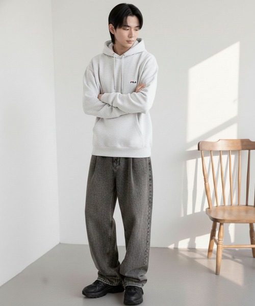 FILA（フィラ） パーカー 「FILA/フィラ」ワンポイント ロゴ刺繍 裏