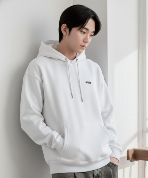 FILA（フィラ） パーカー 「FILA/フィラ」ワンポイント ロゴ刺繍 裏