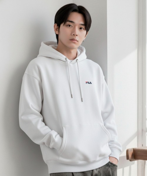 FILA（フィラ） パーカー 「FILA/フィラ」ワンポイント ロゴ刺繍 裏