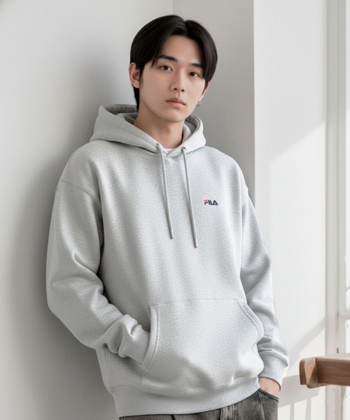 FILA（フィラ） パーカー 「FILA/フィラ」ワンポイント ロゴ刺繍 裏