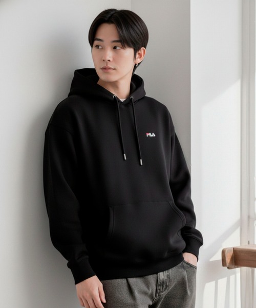 FILA（フィラ） パーカー 「FILA/フィラ」ワンポイント ロゴ刺繍 裏