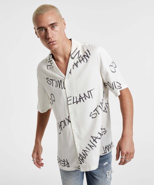 Ksubi（スビ） シャツ KSUBI INTOXICANT RESORT SS SHIRT WHITE