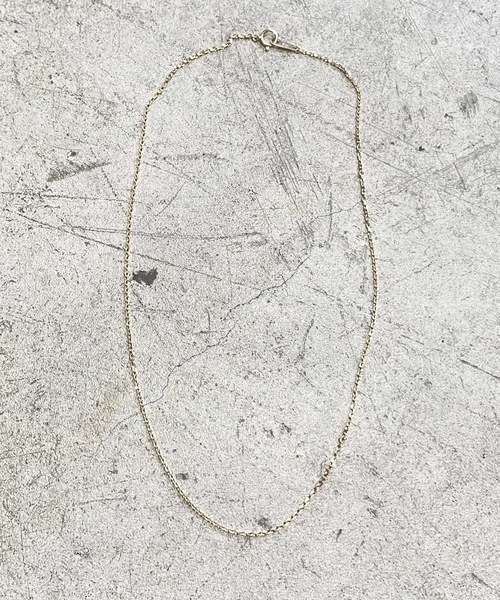 ネックレス K18 GOLD CUT AZUKI CHAIN NECKLACE(M) 40cm 18金 カットアズキ チェーンネックレス（中）の画像