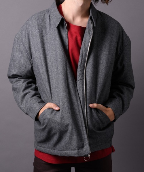 MGV（エムジーヴィー） ブルゾン アウター ウールフラノ中綿スウィング