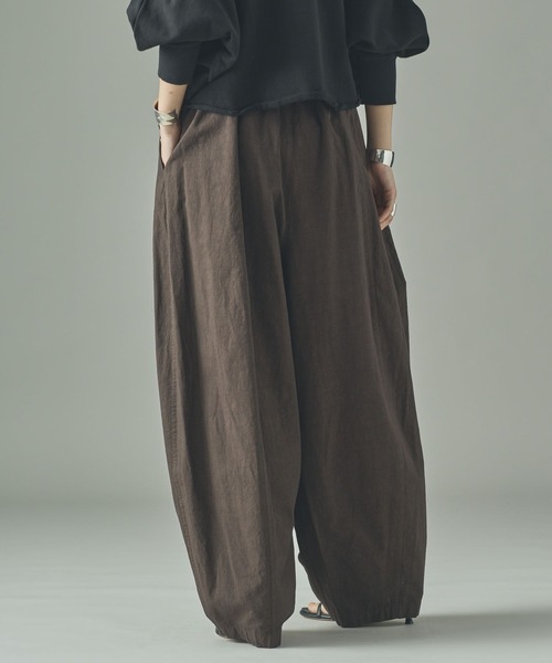 Curensology コットンリネンドロストパンツ Curensology｜コットンリネンドロストパンツ | Rakuten Fashion