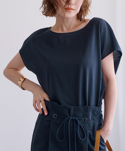 tシャツ DRAPE COCOON TOP / ドレープコクーントップ レディース セール】【CLANE/クラネ】SLEEVELESS LONG COCOON TOPS/スリーブ