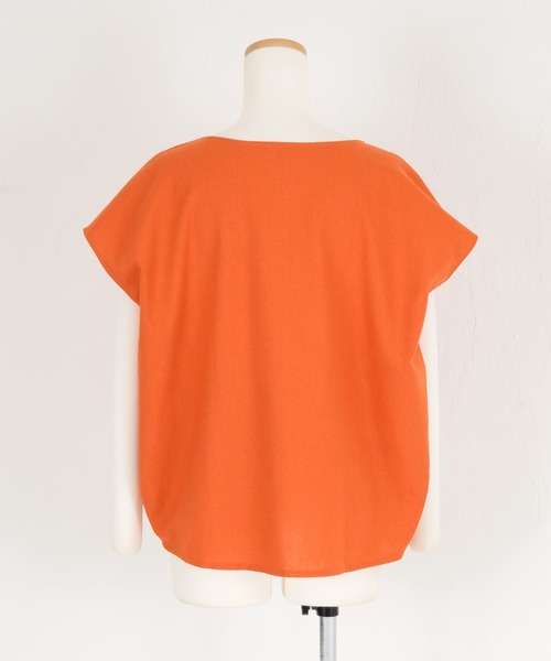 SESSUN 売れ筋商品|||セッソン シャツ トップス レディース Shirts Orange Orange Linen Blended Shirts Online Shopping | OXXOSHOP