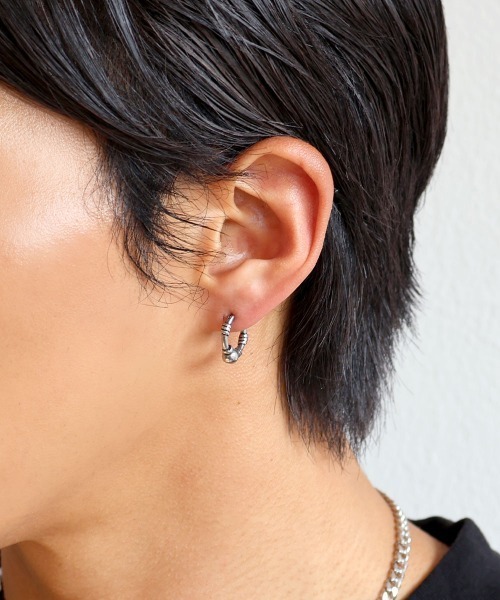 4INT. ピアス メンズライク フープピアス / サージカルステンレス316L