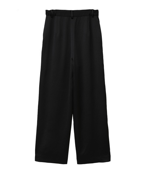 CLANE（クラネ） ワイドパンツ スラックス パンツ SATIN SLACKS PANTS
