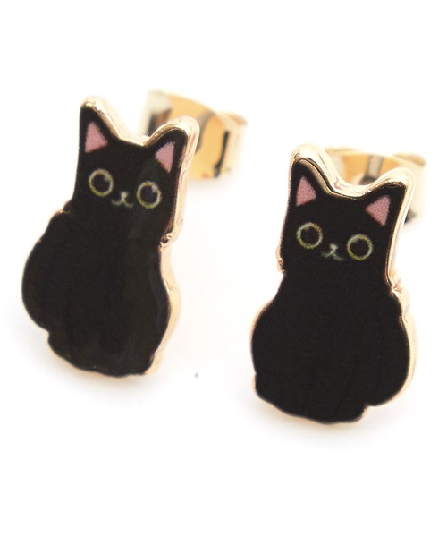 ピアス an meets zakka 猫ピアス メンズ レディース : ZOZOTOWN Yahoo