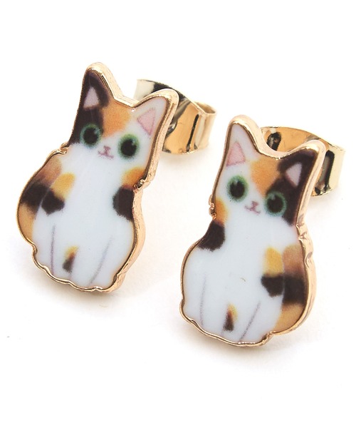 ピアス an meets zakka 猫ピアス メンズ レディース : ZOZOTOWN Yahoo