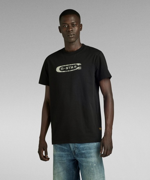 送料込★G-Star★Distressed Originals 半袖Tシャツ G-STAR RAW ジースターロウ Tシャツ 半袖 無地 ワンポイントロゴ