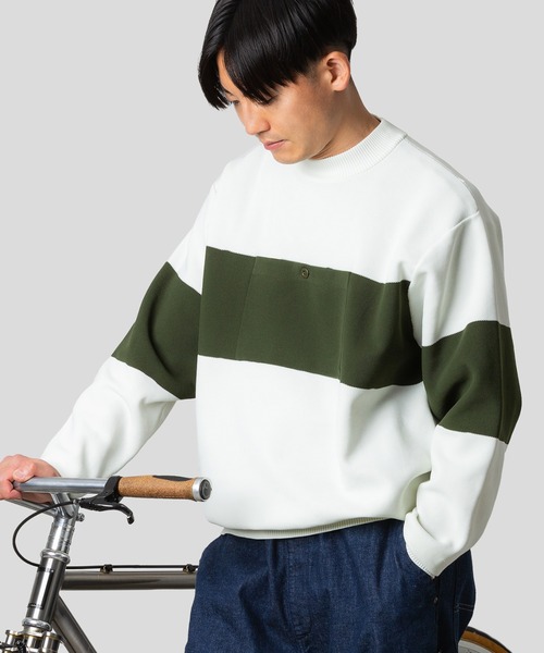 narifuri（ナリフリ） セーター ニット モックネックサイクルニット