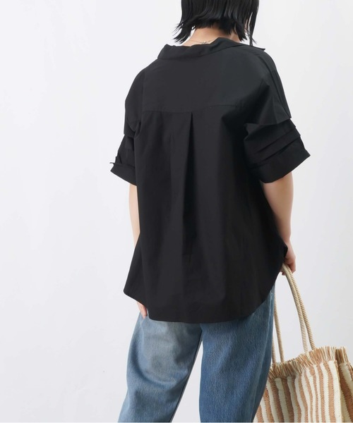 シャツ ブラウス LC/LLL 袖タックスキッパーシャツブラウス レディース 
