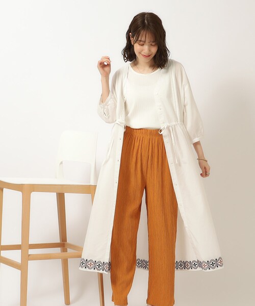 Saruche のインド綿　ワンピース SHOO・LA・RUE ワンピース 「洗える/インド綿100％」さらりと