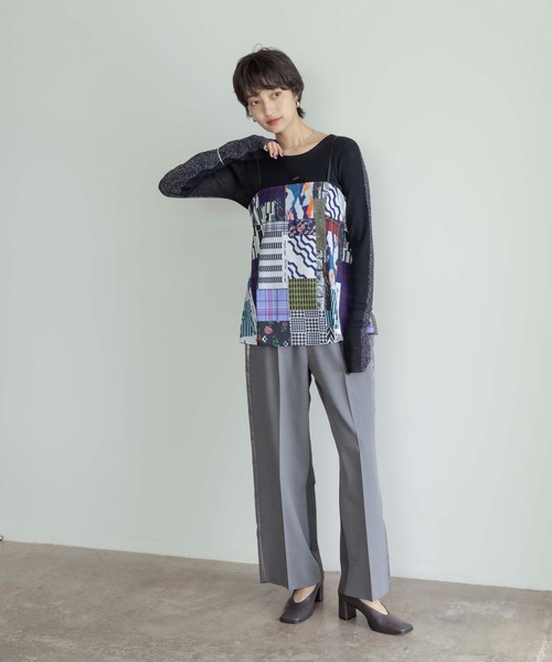 新品　Eimee Law コラージュプリントキャミトップス Eimee Law キャミソール コラージュプリントキャミトップス