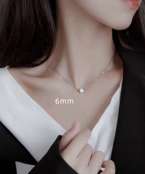 COO+i ネックレス 一粒パールネックレス 6mm レディース