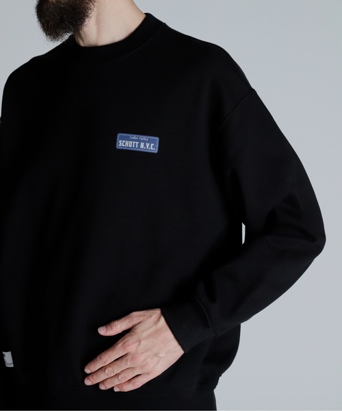 国内配送★Schott★クルースウェットピンナップガール CREW SWEAT PINUP GIRL/クルースウェットピンナップガール