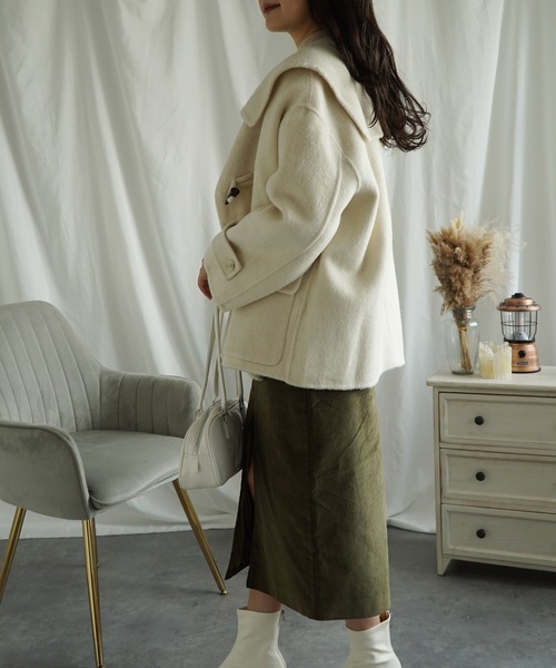 aimoha（アイモハ） ダッフルコート コート ウールショットコート (AW