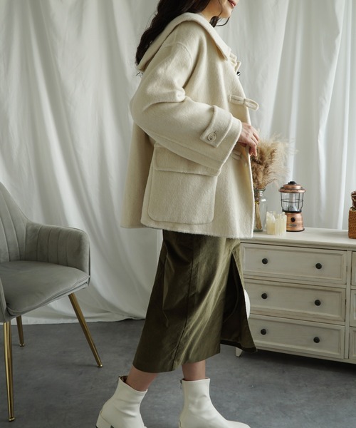 aimoha（アイモハ） ダッフルコート コート ウールショットコート (AW
