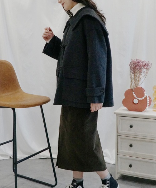 aimoha（アイモハ） ダッフルコート コート ウールショットコート (AW