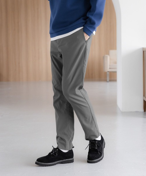 GLOBAL WORK パンツ スゴラクストレッチスリムパンツ＋WARM
