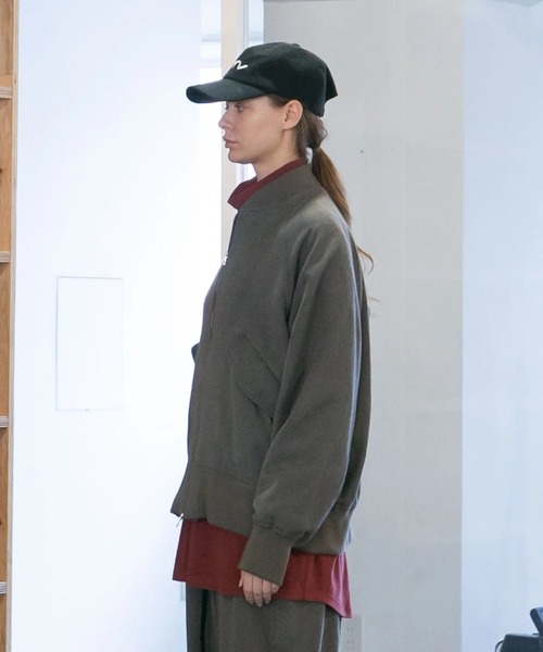 ブルゾン アウター 「my beautiful landlet」VISCOSE WOOL CASHMERE MA-1 BLOUSON メンズ レディーの画像