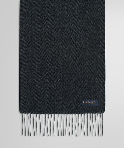 BROOKS BROTHERS マフラー カシミヤ ヘリンボーン メンズ