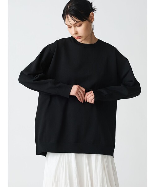 ニット セーター mizuiro ind クルーネックプルオーバー レディース