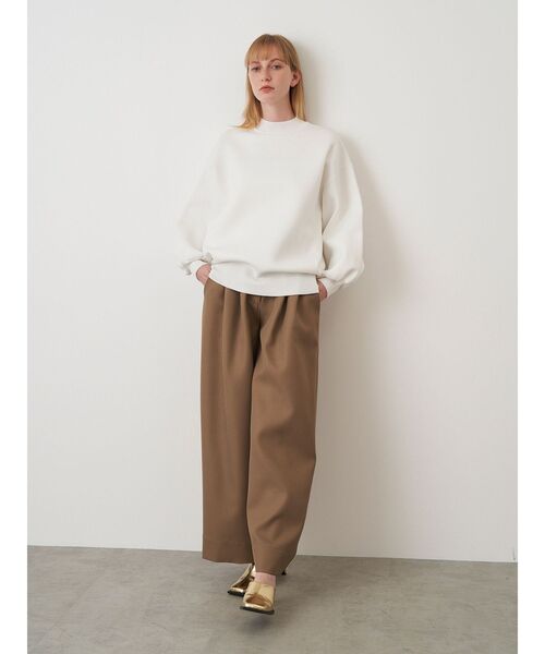 ELENDEEK（エレンディーク） パンツ タックワイドレッグパンツ