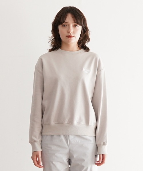 トレーナー スウェット Reebok クルーネックスウェットトップス レディース
