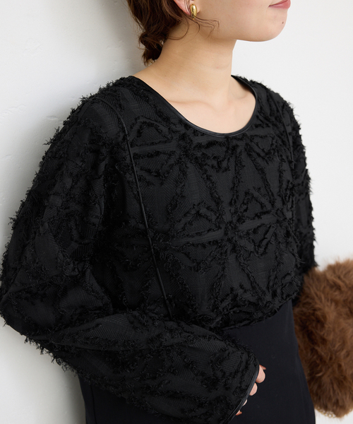 【SLOBE IENA】（新品・未開封）スローブイエナ　幾何カットJQブラウス SLOBE IENA ブラウス シャツ 幾何カットJQブラウス レディース