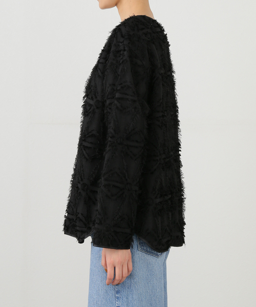 SLOBE IENA ブラウス シャツ 幾何カットJQブラウス レディース