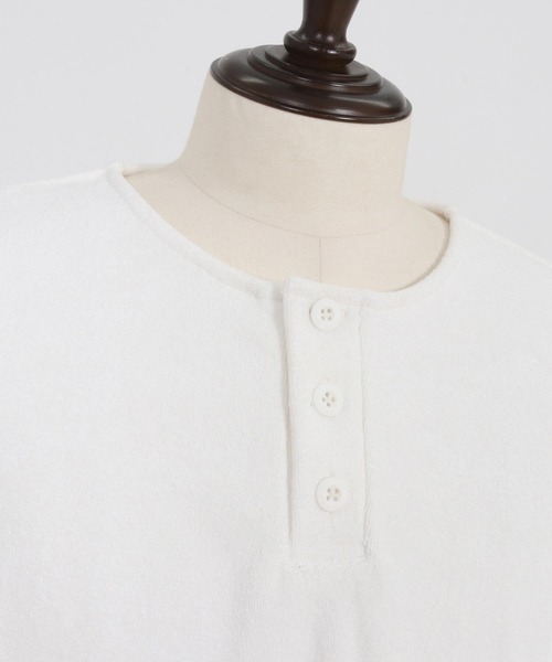 CAMBIO（カンビオ） tシャツ mt9418- パイルヘンリーネックカットソー