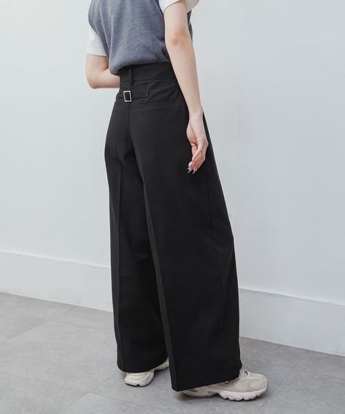 ワイドパンツ チノパン ワイドチノパンツ レディース : ZOZOTOWN Yahoo