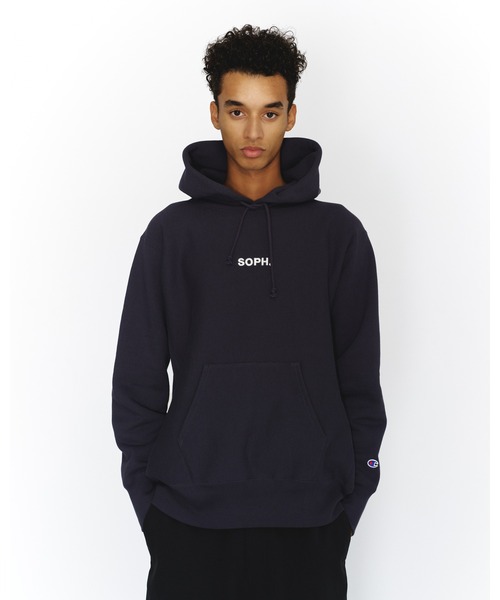ソフ　SOPH ブラック リバースウィーブ　スウェット Mサイズ SOPH. パーカー Champion REVERSE WEAVE HOODIE メンズ レディース