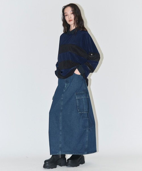 AMERIデニムスカート Ameri デニムスカート 「AMERI/アメリ」CONES BOSS BIG POCKET