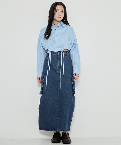Ameri デニムスカート 「AMERI/アメリ」CONES BOSS BIG POCKET