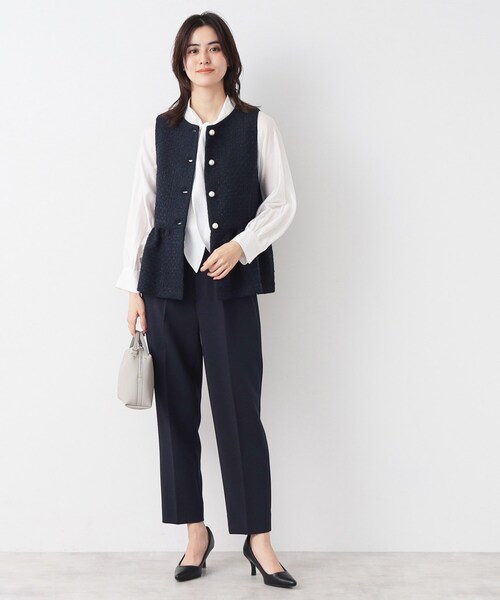 Dessin（デッサン） ベスト ジレ 「入卒/セレモニー」パール調ボタン