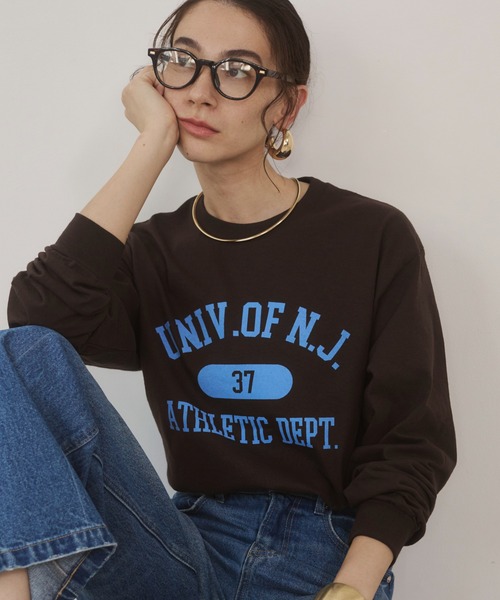 ANGIE tシャツ GILDAN カレッジロゴ オーバーサイズ プリント