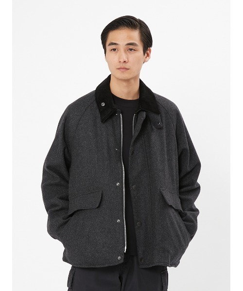 Barbour（バブアー） ジップアップブルゾン 42 グレー メンズ