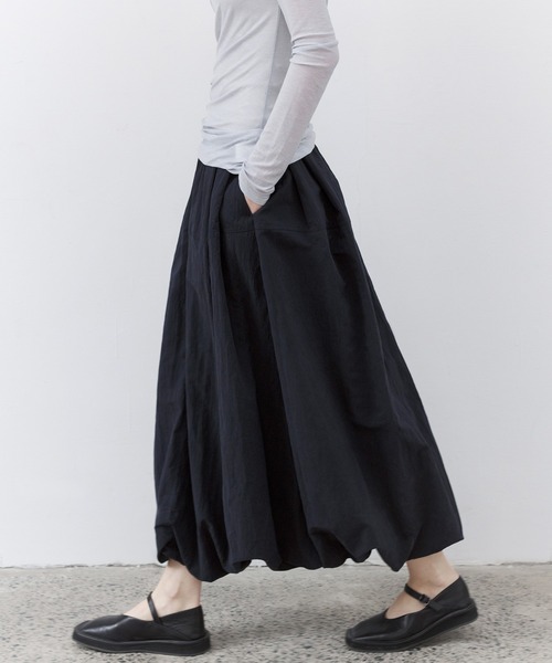tageechita バルーンスカート JACQUARD GRID BALLOON SKIRT / ジャガードグリッドバルーンスカート