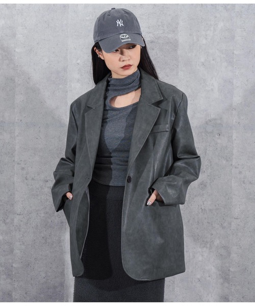 ANAP（アナップ） レザージャケット ライダース ヴィンテージ加工