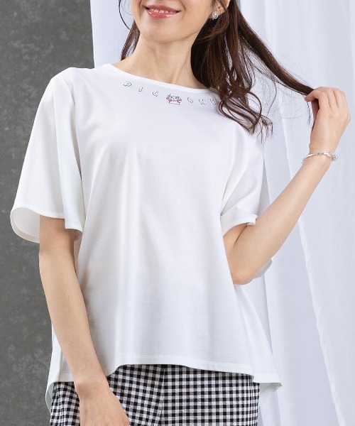 tシャツ UV冷感フレア袖プルオーバー レディース