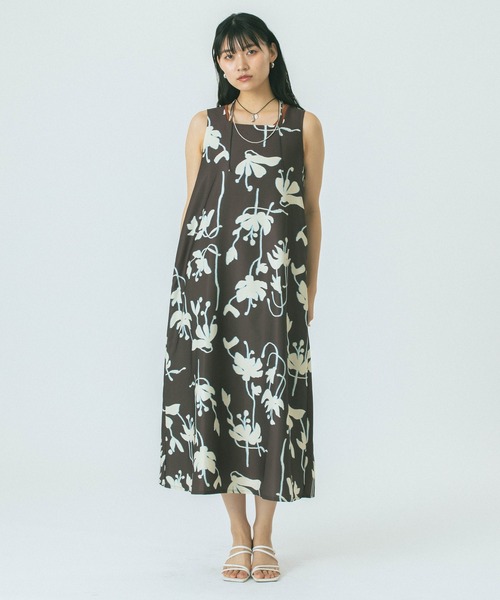 グッチ コットン ローズバッド ロゴ 花柄 ワンピース サイズ40 ROSE BUD（ローズバッド） ワンピース FLOWER PRINT DRESS : ZOZOTOWN