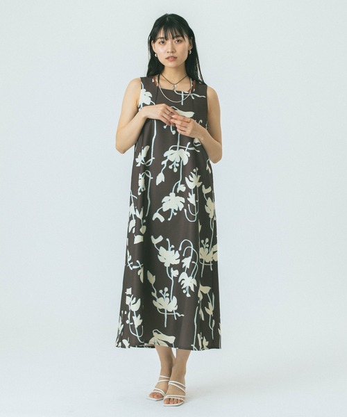 ROSE BUD（ローズバッド） ワンピース FLOWER PRINT DRESS : ZOZOTOWN