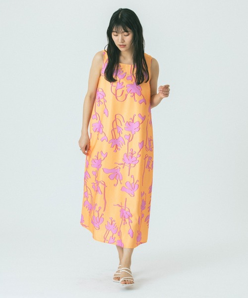 ROSE BUD（ローズバッド） ワンピース FLOWER PRINT DRESS : ZOZOTOWN