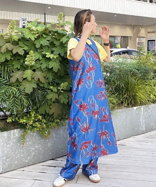 グッチ コットン ローズバッド ロゴ 花柄 ワンピース サイズ40 ROSE BUD（ローズバッド） ワンピース FLOWER PRINT DRESS : ZOZOTOWN
